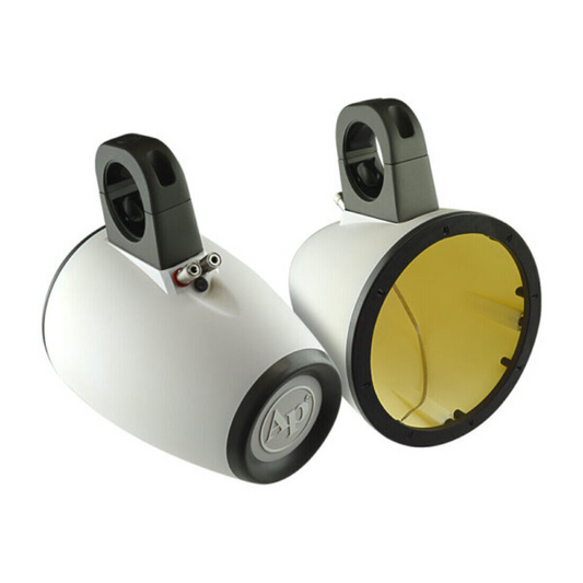 Audiopipe Marine Empty 8″ Pair Wakeboard Speaker Pod Enclosures (White)